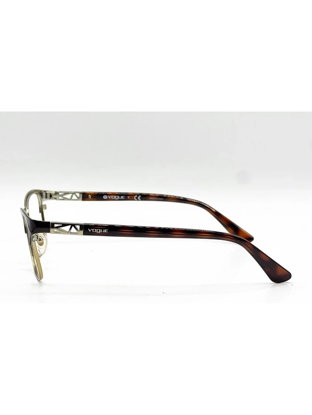 Vogue VO 3996 997 Brown Pale Gold Rectangle Authentic Eyeglass Frames 53-18